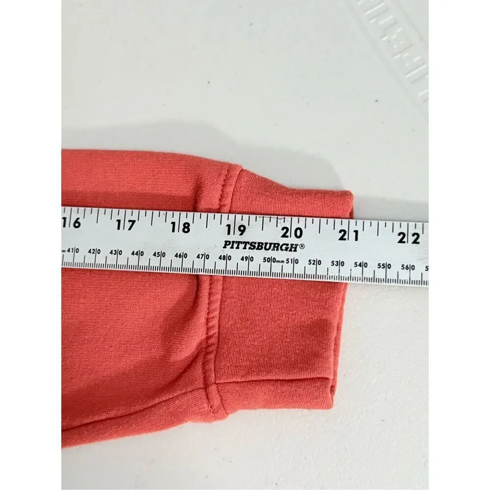 Orvis V-Neck Dropped Shoulder Sweater‎ Womens L Burnt Orange Cottagecore